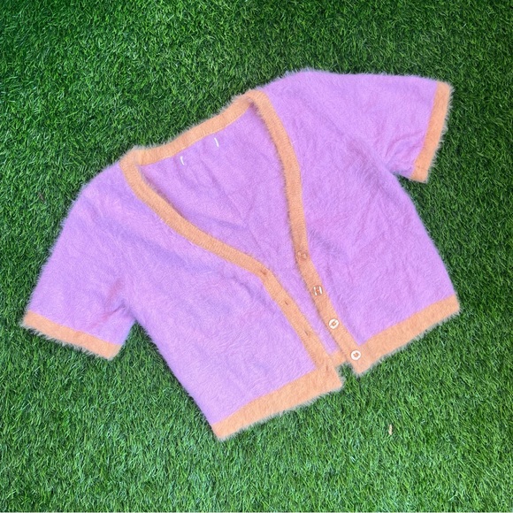 H&M Sweaters - H&m crop fur cardigan or sweater